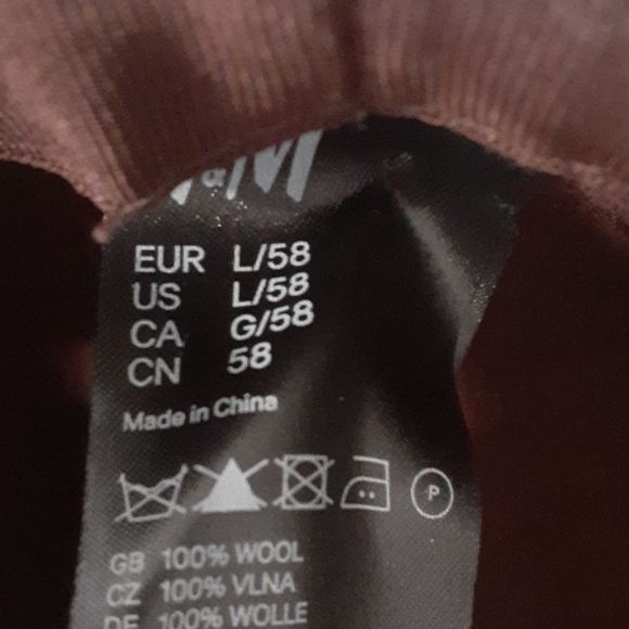 H&M brown  felt hat size large - Picture 6 of 11